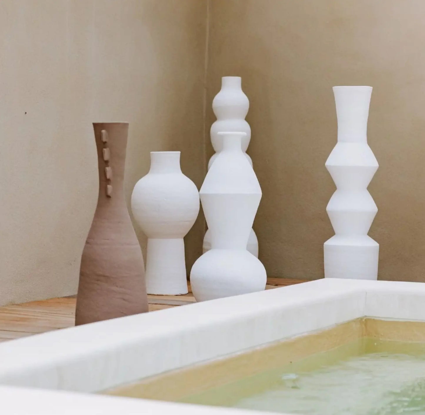 Vase Khala - Blanc Fabrication artisanale