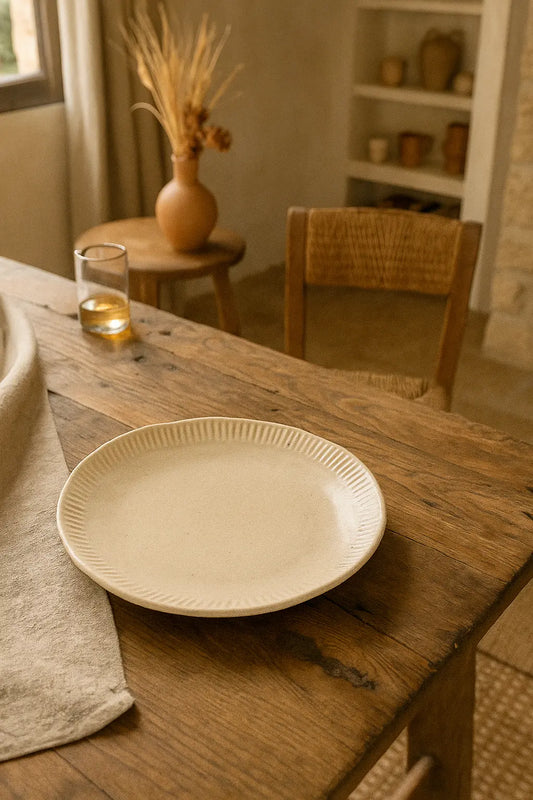 Vaisselle creamy - Grande assiette Masa