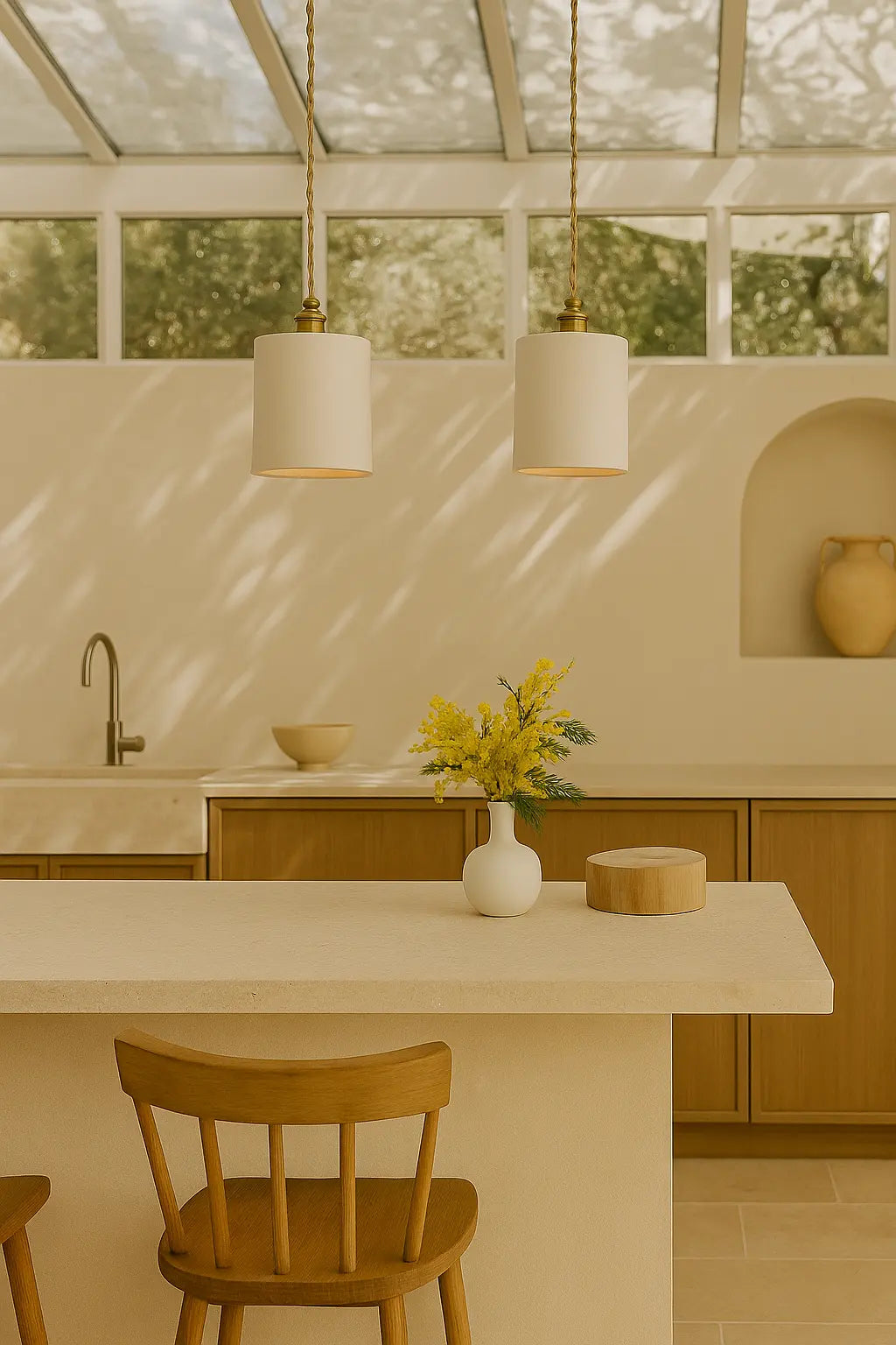 Suspension Basile - Blanche Hyd