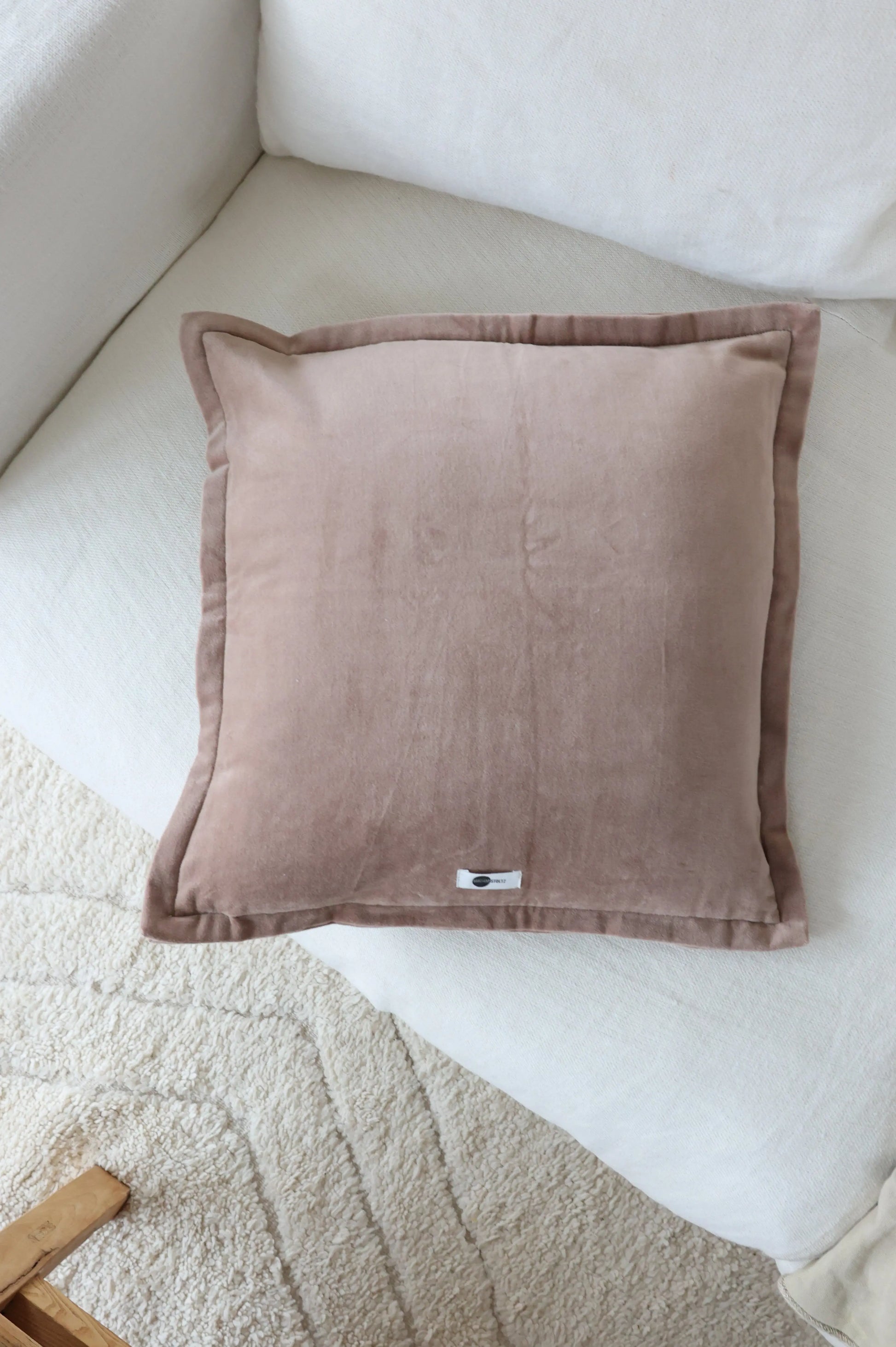 Housse de coussin - vieux rose MS