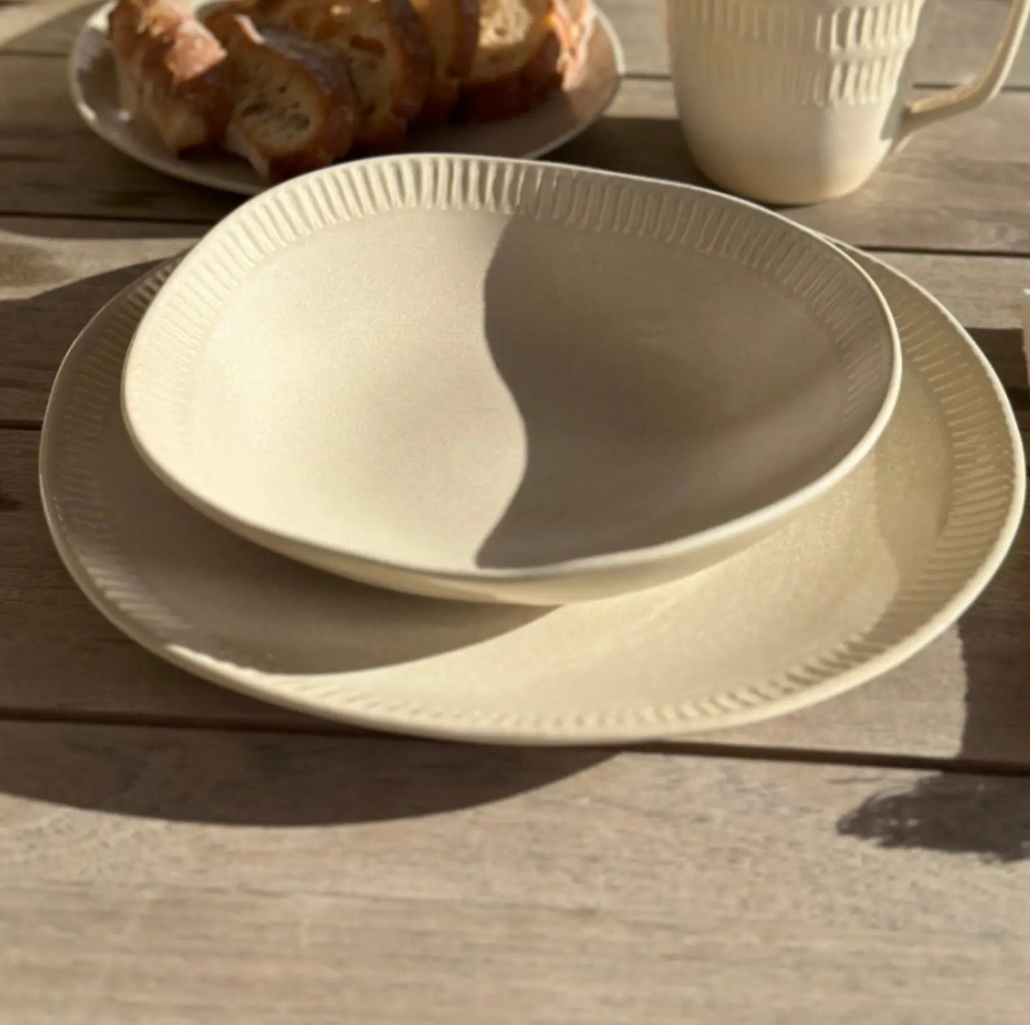 Vaisselle creamy - assiette creuse Masa