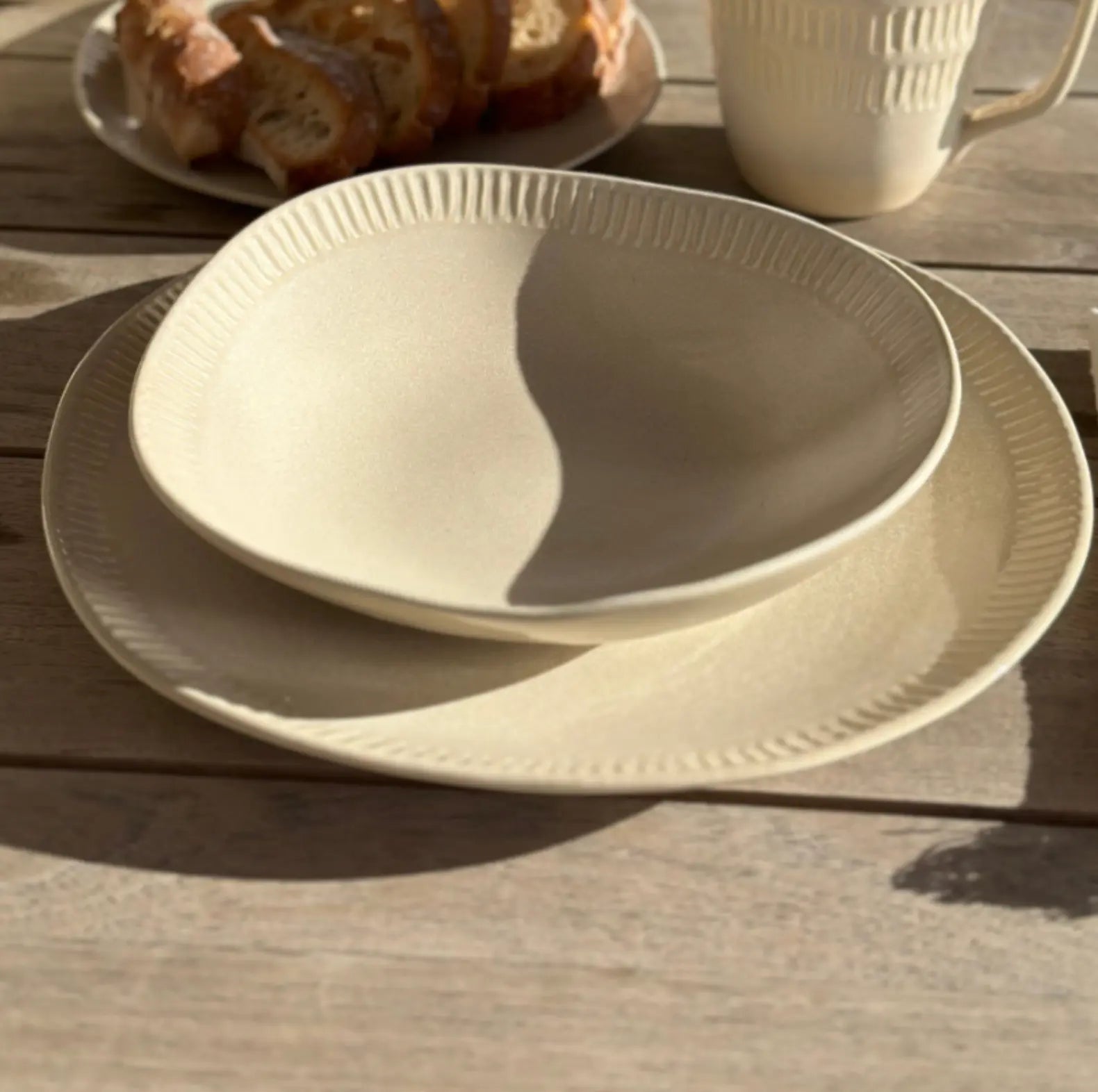 Vaisselle creamy - assiette creuse Masa