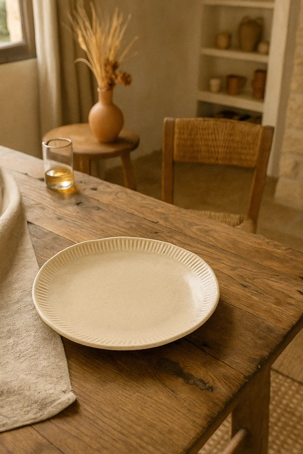 Vaisselle creamy - Grande assiette Masa