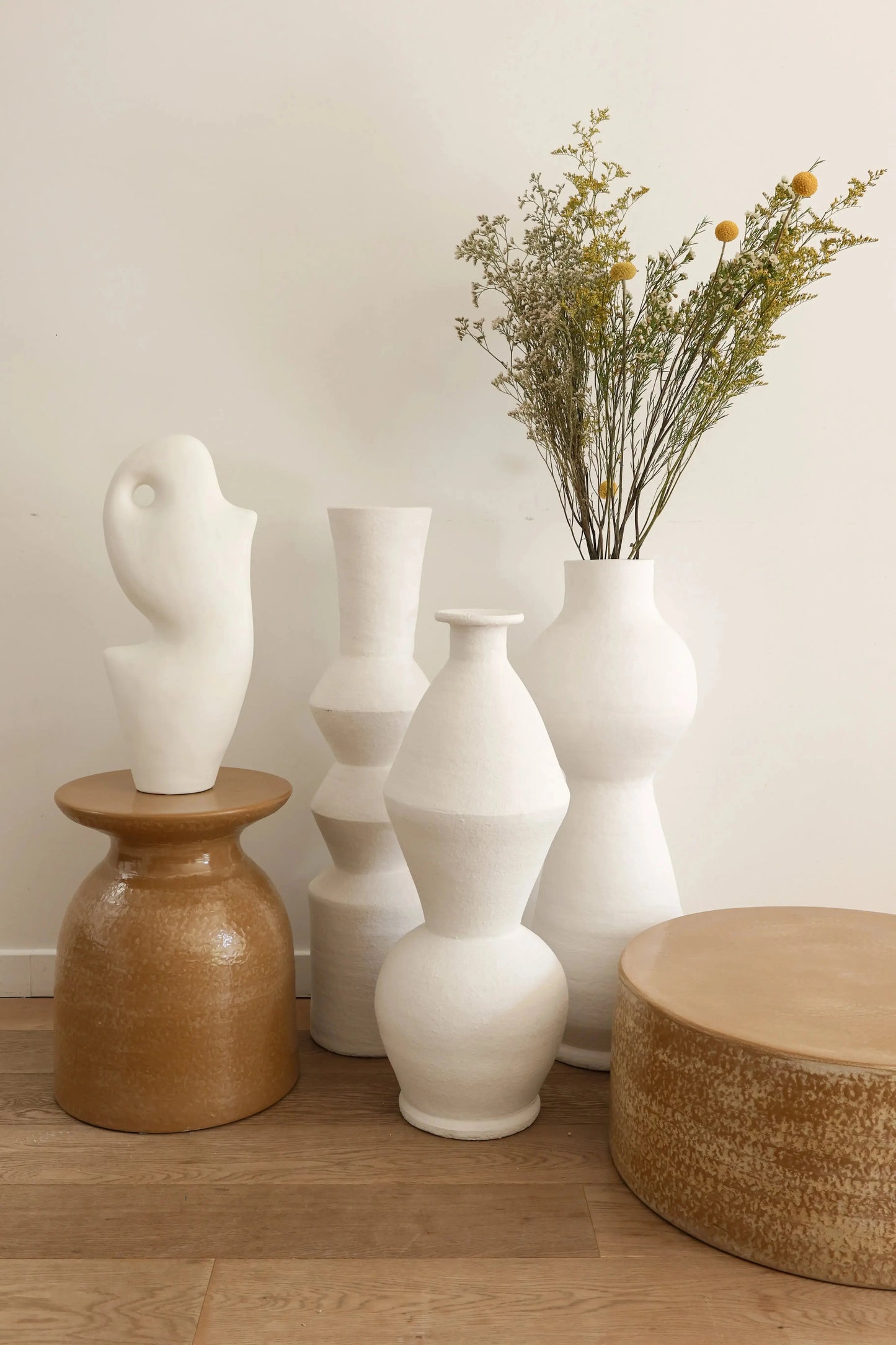 Vase Khala - Blanc Fabrication artisanale