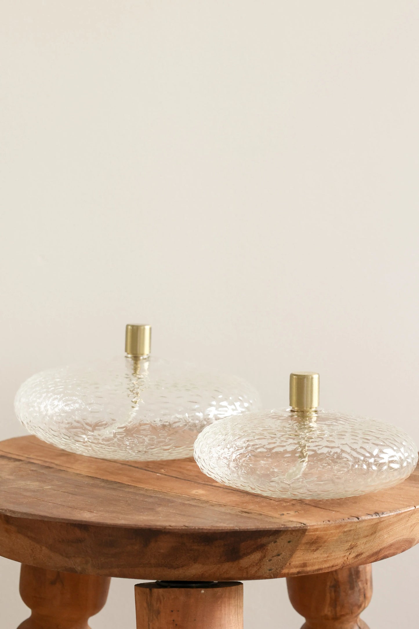 Lampe à Huile disque martelé PL