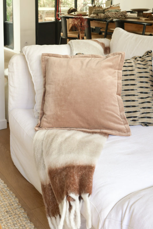 Housse de coussin - vieux rose MS