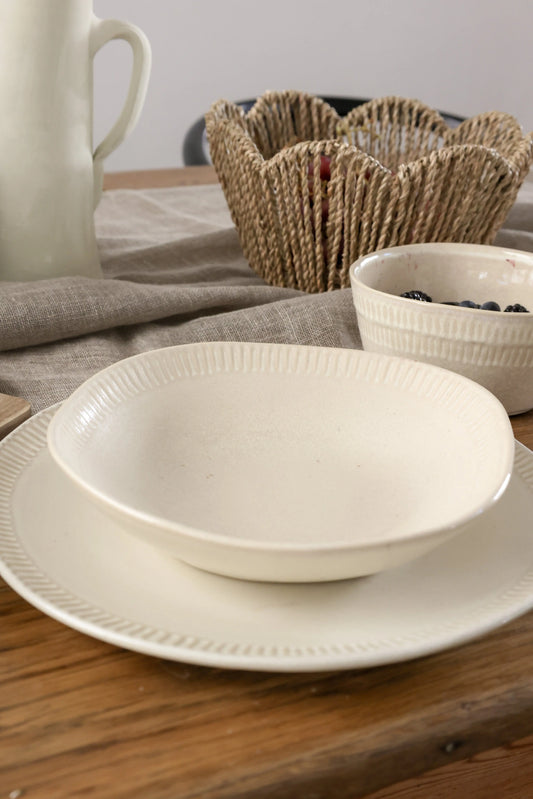 Vaisselle creamy - assiette creuse Masa