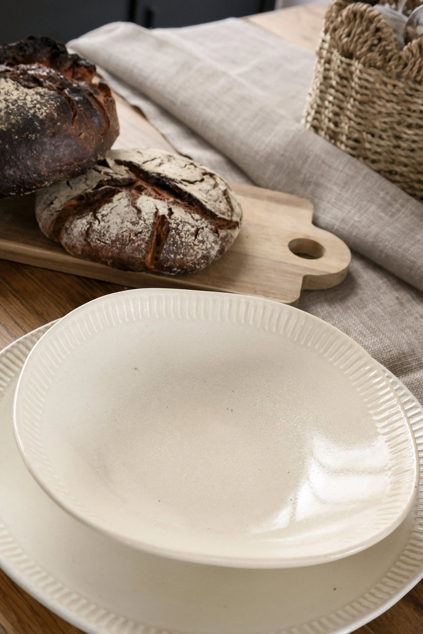 Vaisselle creamy - assiette creuse Masa