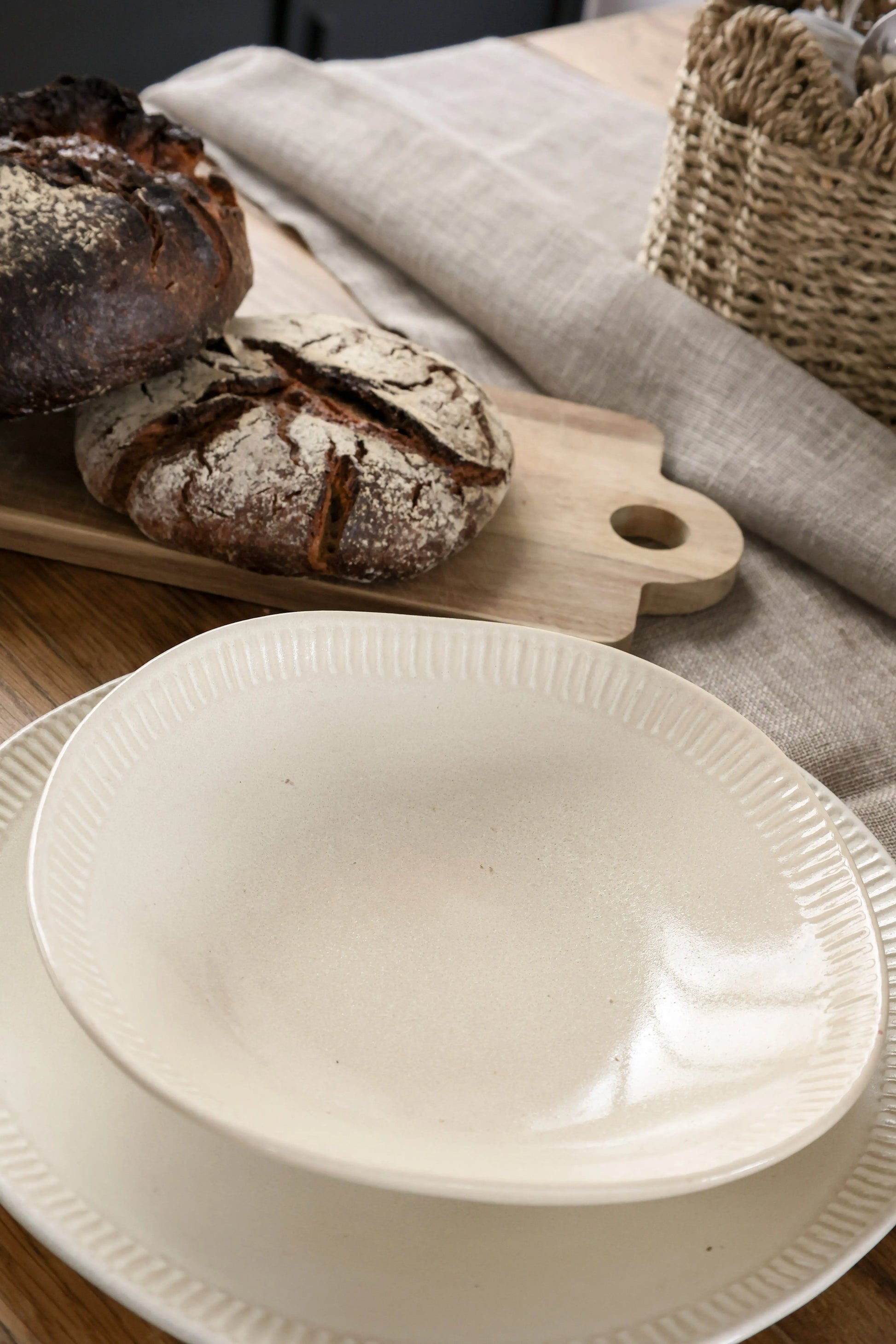 Vaisselle creamy - assiette creuse Masa