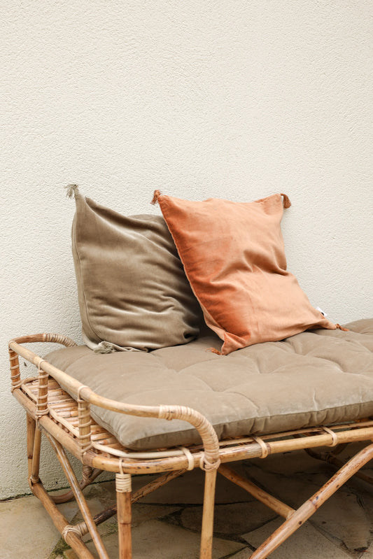 Housse de coussin - vert gris MS