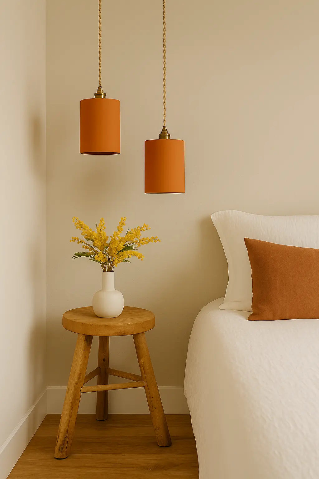 Suspension Basile - Terre cuite naturelle Hyd