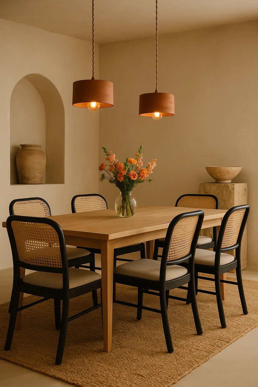 Suspension Venus - Terre cuite naturelle NYOOD